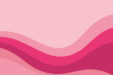 Pink abstract background with smooth wavy shapes, Pink minimal background with dynamic shapes vector