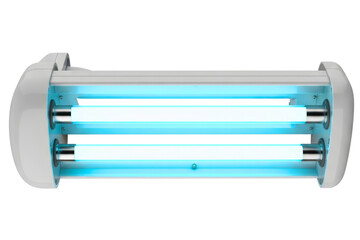 Ultraviolet bactericidal lamp isolated on a transparent background