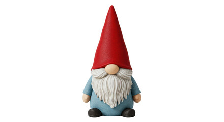 Isolated Garden Gnome Figurine