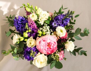 bouquet of pink roses