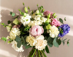 bouquet of pink roses