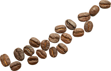 coffee beans isolated on white background