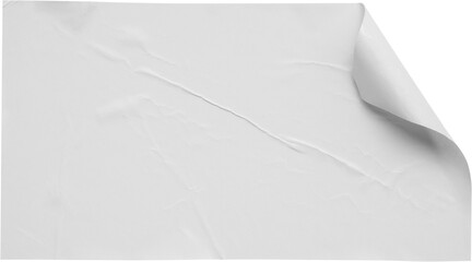Paper sticker label isolated on white background