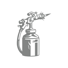 Airbrush Paint Spray Gun Illustration