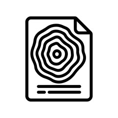 Vector icon of a document 