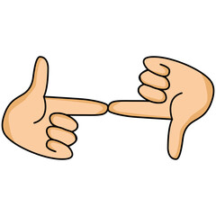 Pointing Fingers. Quarrels and accusations. Illustration