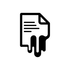 Vector icon of a document 