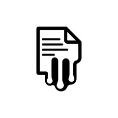 Vector icon of a document 