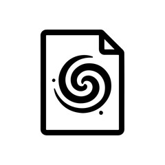 Vector icon of a document 