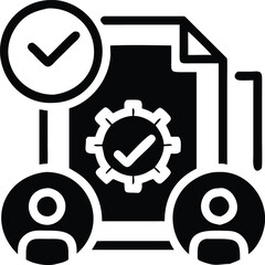 Teamwork document review approved process icon