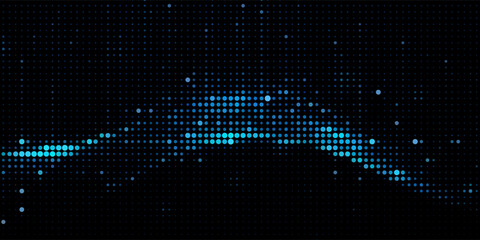 Dark colorful, Gray vector modern geometrical circle abstract background. Dotted texture template. Geometric pattern in halftone style with gradient.