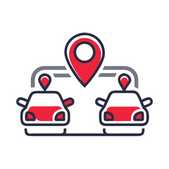 Car Ride Sharing Icon