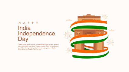 vector india independence day poster template