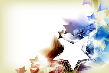 amazing colorful stars art background