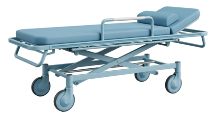 Isolated Hospital Stretcher Bed