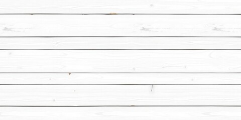 Naklejka premium Clean, seamless whitewashed wood planks create a horizontal texture, white background, seamless