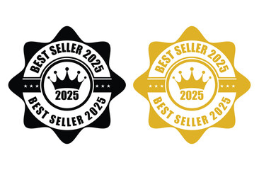 Best Seller 2025 Stamp – Best Seller 2025 Badge Icon Set