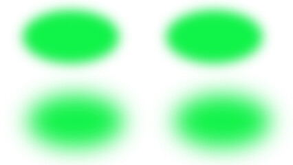 Blurred Green Circles Composition
