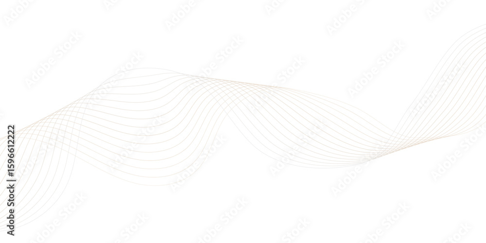 Poster abstract digital wave music motion modern striped soft line white gray wavey curve line minimal conc
