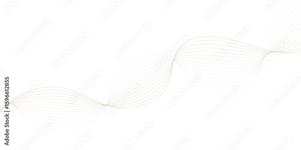 Poster abstract digital wave music motion modern striped soft line white gray wavey curve line minimal conc