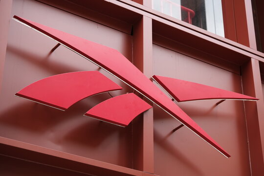 Shanghai,China-July 19th 2025: Reebok company brand logo 