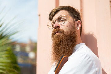 Redhead man with beard