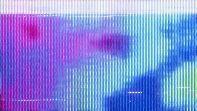 4K Abstract digital glitch background with CRT scanlines and chromatic distortion, glitch overlay collection for motion graphics, screen mode, cyberpunk toolkit