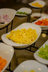 Pineapple salad on the table