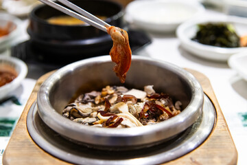 spicy fermented oyster on the oyster rice