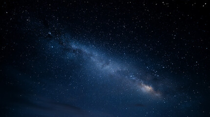 Stunning starry night sky landscape filled with sparkling stars. Peaceful and dreamy atmosphere, perfect for nature, astronomy, space, or night scenery concepts.