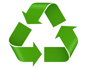 Obraz premium Recycling Symbol Icon Isolated on Transparent Background
