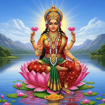 Goddess Lakshmi Maa. Happy Diwali