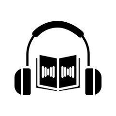 Audio book icon set. Audiobook symbol. ebook sign. for mobile concept and web design color editable