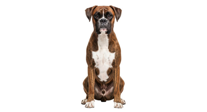 Isolated Boxer Dog