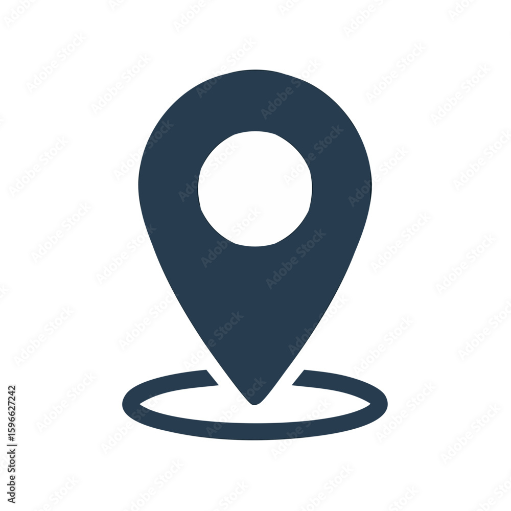 Poster location pin icon graphic pointer navigation mapping symbol destination finding point address naviga