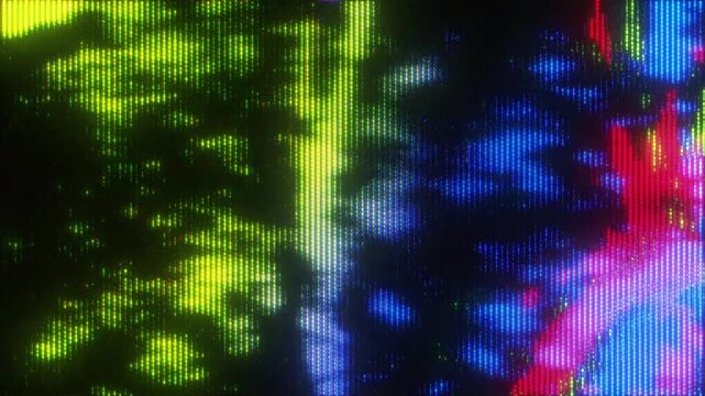 4K Low framerate glitch effect with stuttered pixel distortion and analog CRT scanlines overlay for motion graphics, screen mode, cyberpunk aesthetic