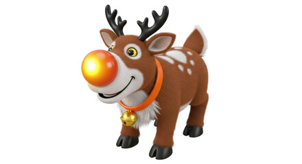 Obraz premium Isolated Cartoon Reindeer