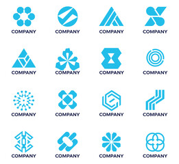 vector company logo set design ideas
