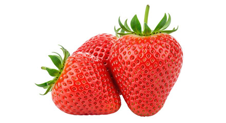 Isolated Strawberries