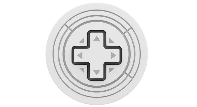 Isolated Gamepad D-pad Controller Button