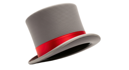 Isolated Hat with Red Stripe, Party Hat