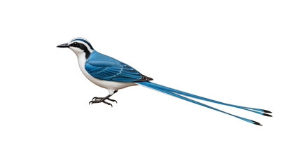 blue tit isolated on white background