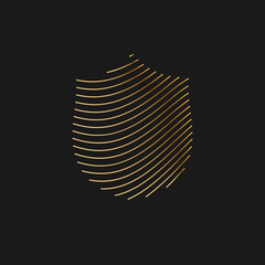 Shield, a symbol of protection and reliability. A sign of reliable protection and security from third-party threats. Virus protection and cybersecurity.