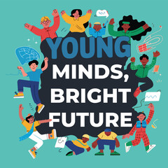“International Youth Day – Flat Vector Youth Celebration Art”