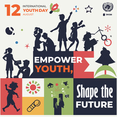 “International Youth Day – Flat Vector Youth Celebration Art”