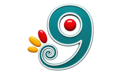 Isolated Abstract Number Nine