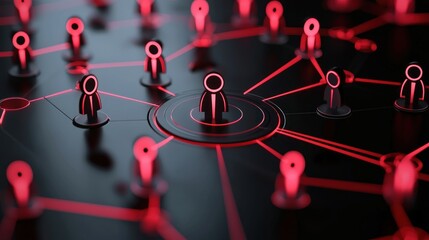 Global business network illustration