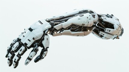 Futuristic robot hand detailed mechanical design