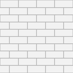 Classic White Brick Wall Pattern