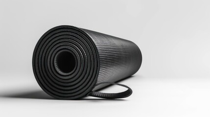 Rolled yoga mat